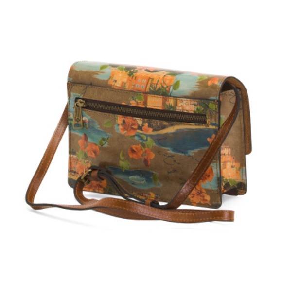 Patricia Nash **NWT** Locri crossbody leather with French Riviera design. - Picture 2 of 6